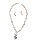 pearl mala and studs